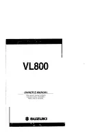 Предварительный просмотр 1 страницы Suzuki 2004 VL800 Owner'S Manual