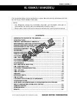 Предварительный просмотр 2 страницы Suzuki 2005 VL1500K5 Supplementary Service Manual