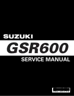 Предварительный просмотр 1 страницы Suzuki 2006 GSR600 Service Manual