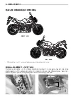 Предварительный просмотр 11 страницы Suzuki 2006 GSR600 Service Manual