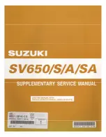 Предварительный просмотр 1 страницы Suzuki 2007 SV650AK7 Supplementary Service Manual