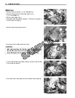 Предварительный просмотр 23 страницы Suzuki 2009 LT-R450 Service Manual