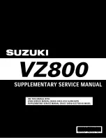 Suzuki 2010 VZ800L0 Supplementary Service Manual предпросмотр