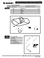 Suzuki 45100-05810-FC8 Installation Instructions Manual preview