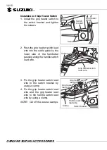 Preview for 10 page of Suzuki 57100-05881 Installation Instructions Manual