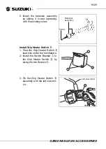 Предварительный просмотр 16 страницы Suzuki 57100-27830 Installation Instructions Manual