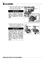 Предварительный просмотр 6 страницы Suzuki 93100-2181 Series Installation Instructions Manual