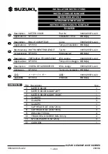 Suzuki 99000-99074-A22 Installation Instructions Manual предпросмотр