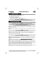 Preview for 4 page of Suzuki 990D0-44G00-ALM Fitting Instructions Manual