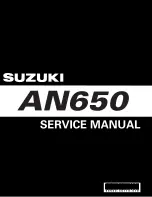 Предварительный просмотр 1 страницы Suzuki AN650 2002 Service Manual