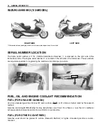 Предварительный просмотр 11 страницы Suzuki AN650 2002 Service Manual