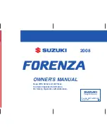 Preview for 1 page of Suzuki Automible 2008 Forenza Owner'S Manual