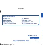 Preview for 226 page of Suzuki Automible 2008 Forenza Owner'S Manual