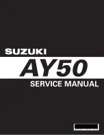 Suzuki AY50 Service Manual preview