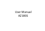 Предварительный просмотр 1 страницы Suzuki AZ1801 User Manual