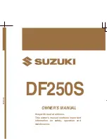 Preview for 1 page of Suzuki DF250S Owner'S Manual