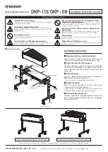 Preview for 2 page of Suzuki DKP-115 Assembly & Instruction Manual