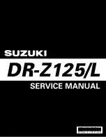 Предварительный просмотр 1 страницы Suzuki DR 125 Service Manual