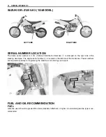 Предварительный просмотр 8 страницы Suzuki DR 125 Service Manual