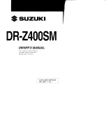 Suzuki DR Z400SM Owner'S Manual предпросмотр