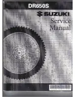 Предварительный просмотр 1 страницы Suzuki DR650S Service Manual