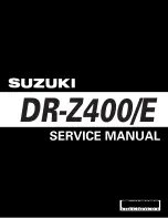 Предварительный просмотр 1 страницы Suzuki drz 400E Service Manual