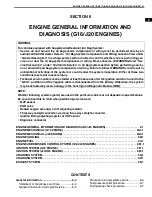 Предварительный просмотр 6 страницы Suzuki Engine 2002 GRAND VITARA SQ625 Service Manual