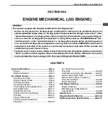 Предварительный просмотр 490 страницы Suzuki Engine 2002 GRAND VITARA SQ625 Service Manual