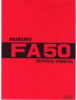 Preview for 1 page of Suzuki FA50 Service Manual