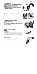 Предварительный просмотр 73 страницы Suzuki freewind Service Manual