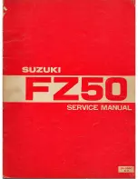 Предварительный просмотр 1 страницы Suzuki FZ50 1979 Service Manual