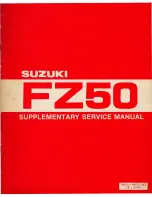 Suzuki FZ50 N 1979 Supplementary Service Manual предпросмотр