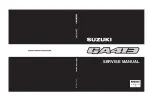 Preview for 1 page of Suzuki GA413 Service Manual