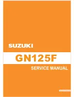 Предварительный просмотр 1 страницы Suzuki GN125F Service Manual