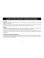 Preview for 21 page of Suzuki Grand Vitara 2012 Warranty & Maintenance Information