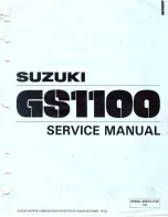 Suzuki GS1100ED 1983 Service Manual предпросмотр