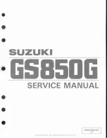 Suzuki GS850G Service Manual предпросмотр