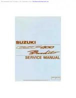 Suzuki GSF 400 BANDIT Service Manual предпросмотр