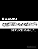 Предварительный просмотр 1 страницы Suzuki GSF1200 2001 Service Manual