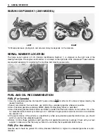 Предварительный просмотр 8 страницы Suzuki GSF1200 2001 Service Manual