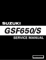 Предварительный просмотр 1 страницы Suzuki GSF650 Service Manual