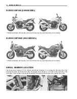 Предварительный просмотр 8 страницы Suzuki GSF650 Service Manual