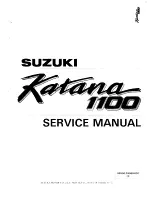 Preview for 1 page of Suzuki GSX 11OOF Service Manual