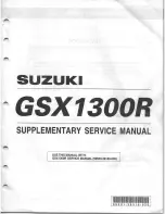 Preview for 1 page of Suzuki GSX-1300R Supplementary Service Manual