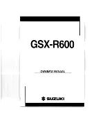 Suzuki GSX R600 2003 Owner'S Manual предпросмотр