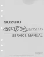 Предварительный просмотр 1 страницы Suzuki GSX-R750W 1993 Service Manual