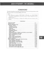 Предварительный просмотр 291 страницы Suzuki GSX-R750W 1993 Service Manual