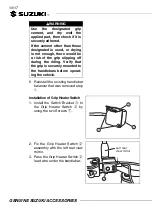 Preview for 10 page of Suzuki GSX-S1000 Installation Instructions Manual