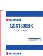 Предварительный просмотр 1 страницы Suzuki GSX1300BK B-King Owner'S Manual