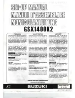 Suzuki GSX1400K2 Setup Manual preview